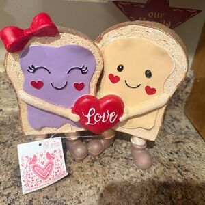 TJ Maxx Valentine 2025 PBJ  Figurine with Heart